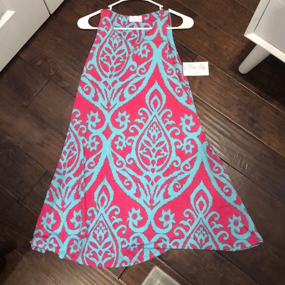 Pink & Aqua dress